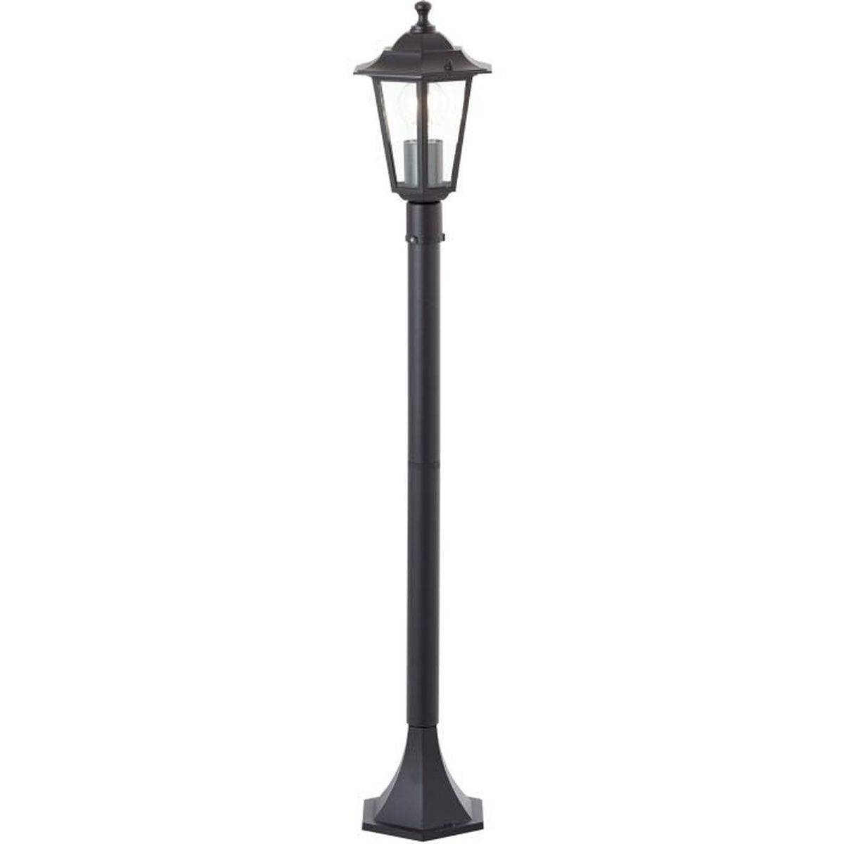 Brilliant - Potelet extérieur en métal et verre noir hauteur 1 m, E27 60 W IP44 - BRILLIANT - Image 3