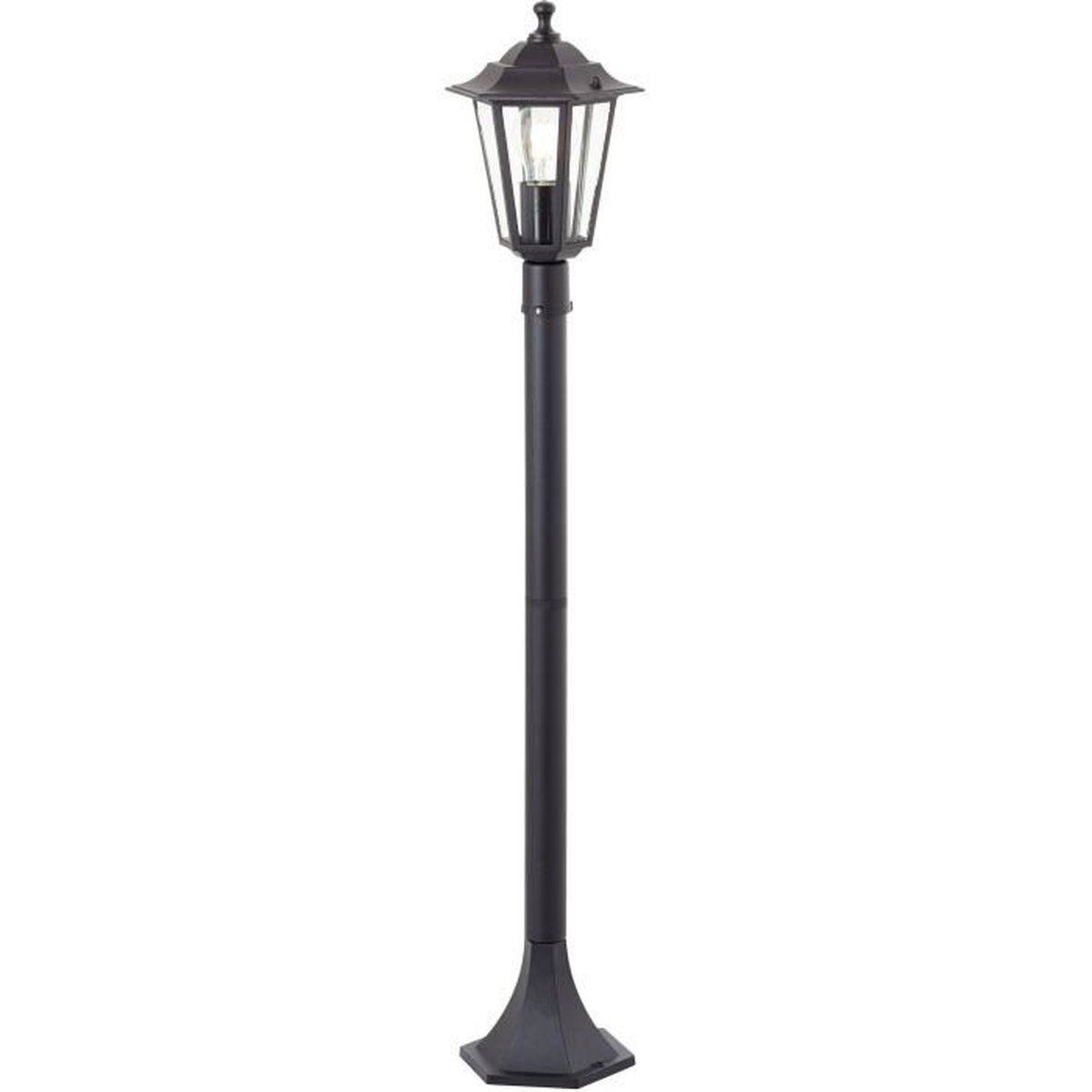 Brilliant - Potelet extérieur en métal et verre noir hauteur 1 m, E27 60 W IP44 - BRILLIANT - Image 5