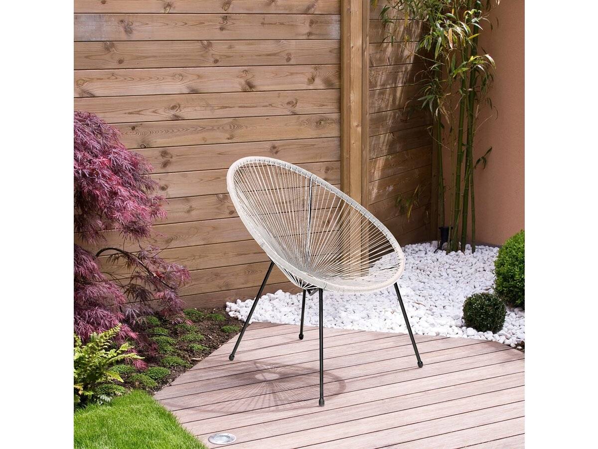 Lot De 2 Fauteuils De Jardin "ania" - Blanc -habitat Et Jardin - Image 2