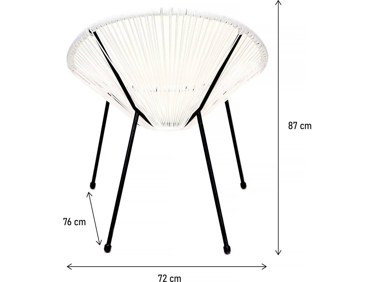 Lot De 2 Fauteuils De Jardin "ania" - Blanc -habitat Et Jardin - Image 3
