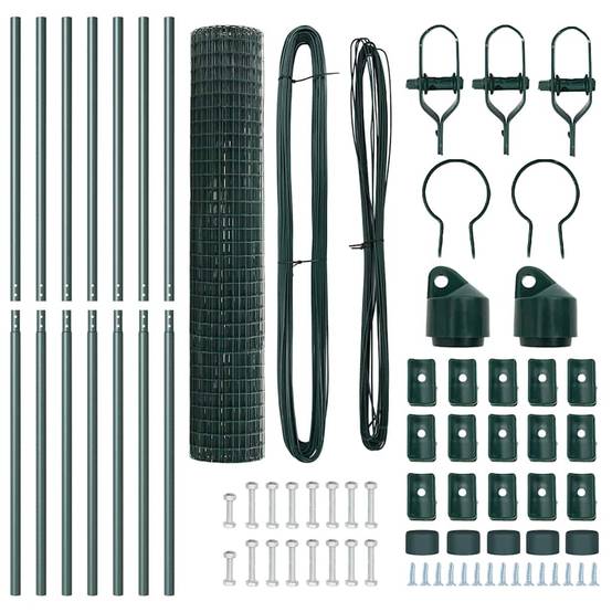 PANGIVO - Clôture acier PVC verte 1,6 x 10 m, Poids :18.7kg - PANGIVO - Image 6