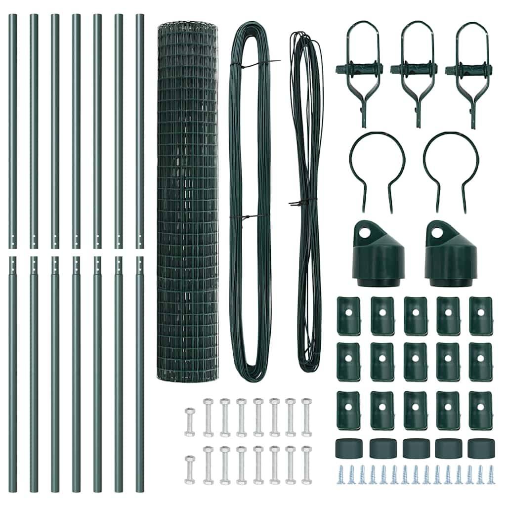 PANGIVO - Clôture acier PVC verte 1,6 x 10 m, Poids :18.7kg - PANGIVO - Image 6
