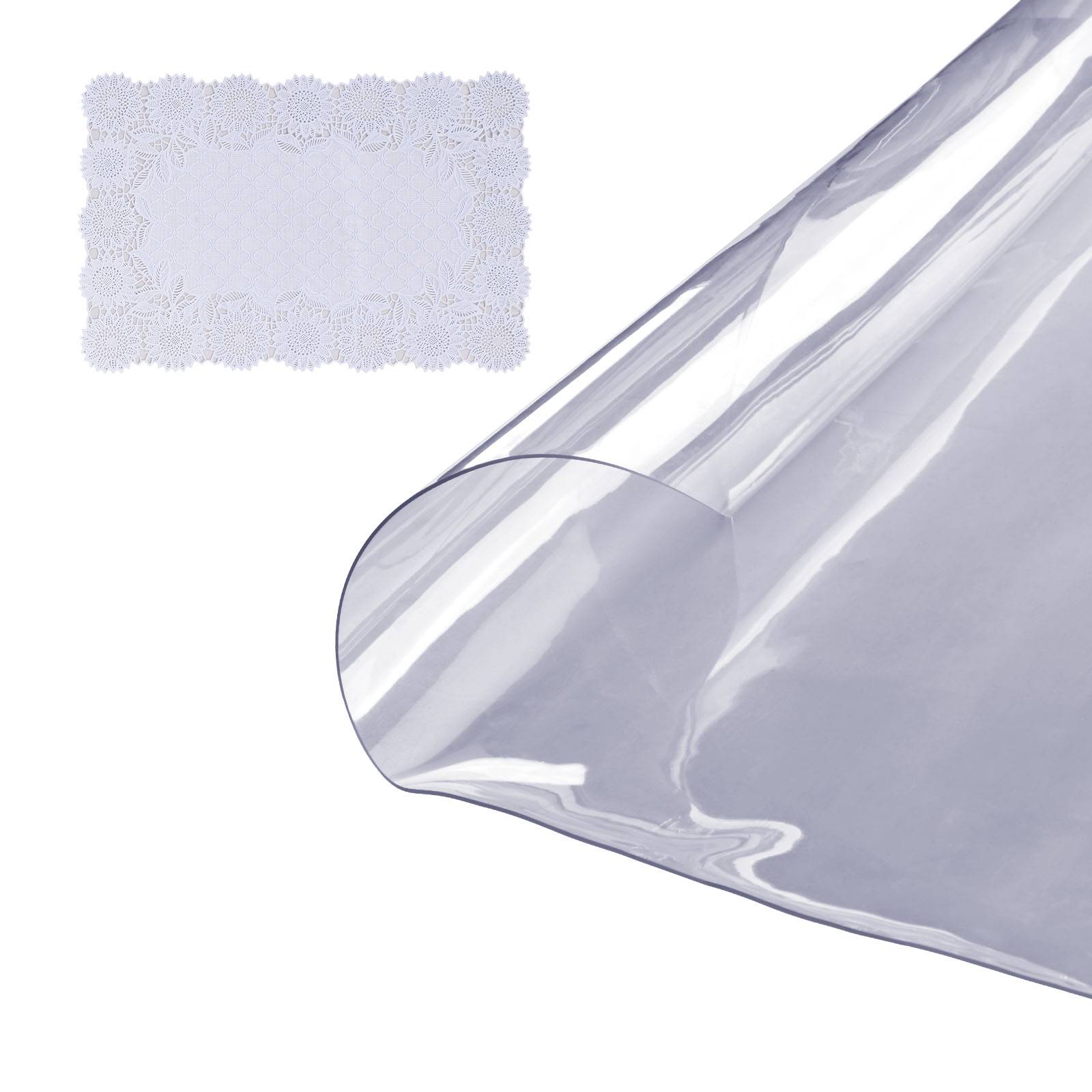 Vevor - VEVOR Nappe Ronde Transparente Film de Table en PVC 123 cm Protection de Table - Image 1