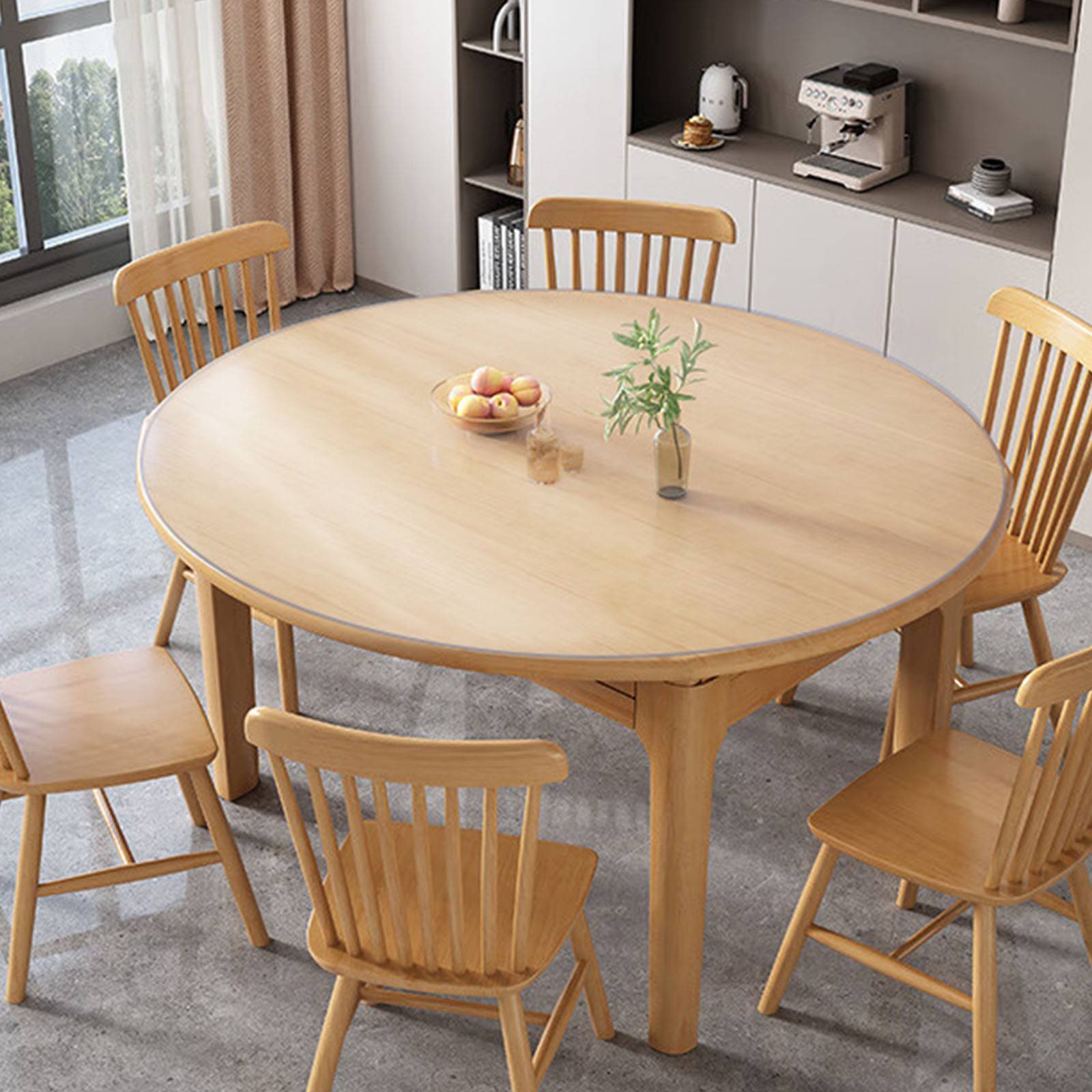Vevor - VEVOR Nappe Ronde Transparente Film de Table en PVC 123 cm Protection de Table - Image 8