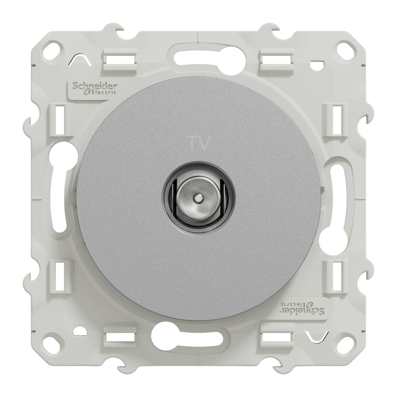 Schneider Electric - Prise TV ODACE aluminium à vis - SCHNEIDER ELECTRIC - S530445 - Image 1