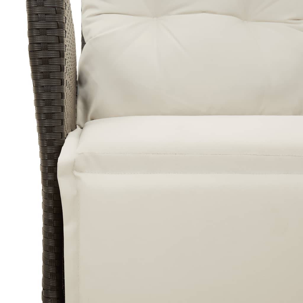 ComfortXL - Fauteuil Relax de Jardin Résine Tressée avec Repose-pieds Intégré et Coussin Noir – ComfortXL Outdoor Living - Image 9