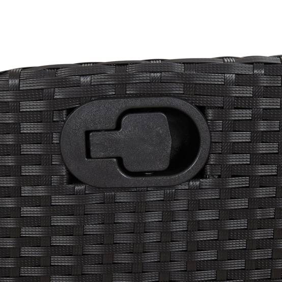 ComfortXL - Fauteuil Relax de Jardin Résine Tressée avec Repose-pieds Intégré et Coussin Noir – ComfortXL Outdoor Living - Image 8