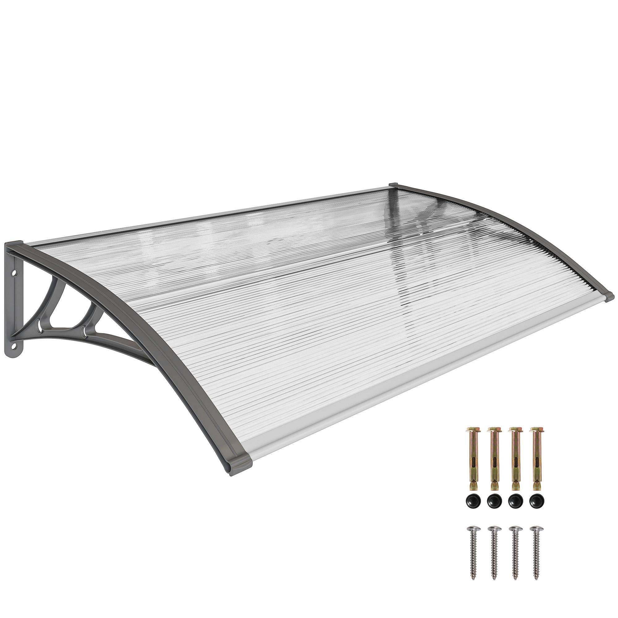 Auvents extérieurs pour portes et fenêtres 110x60 cm - Image 1