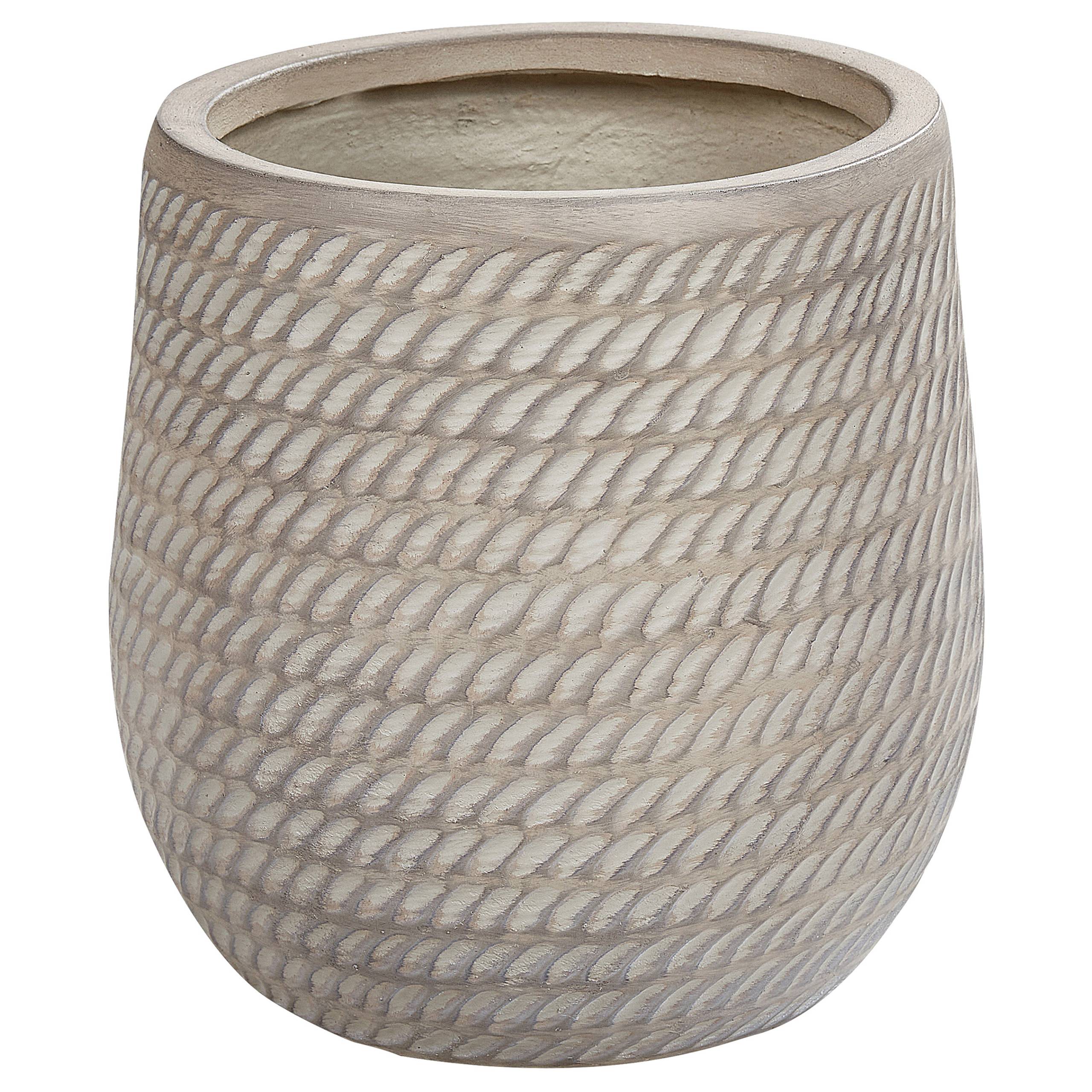 Beliani - Cache-pot d'extérieur Fibre d'argile Taupe LIVADIA - Beliani - Image 2