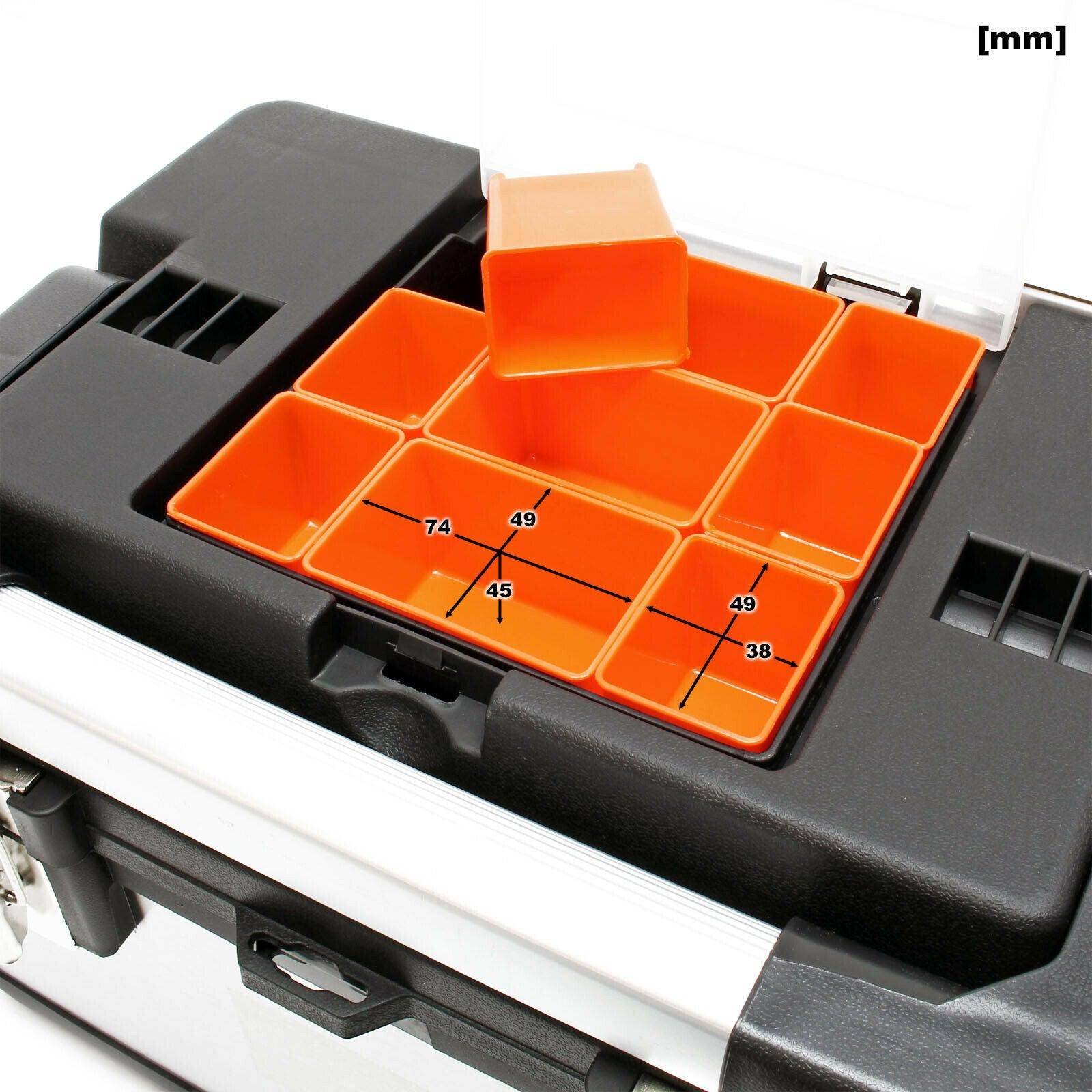 Helloshop26 - Boite caisse à outils 38 cm porte-outils mallette acier affiné avec poignée - Image 3