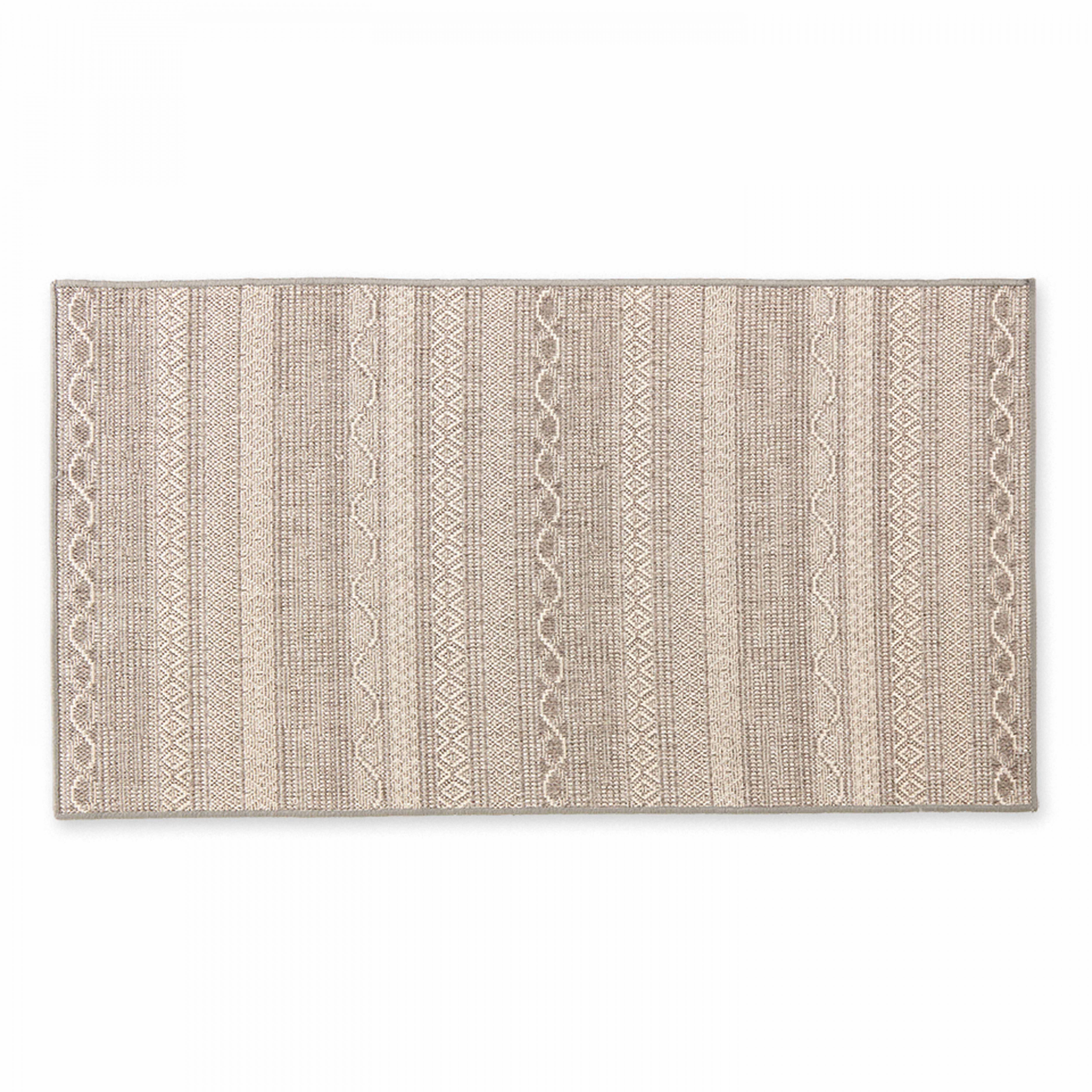 Oviala - Tapis rectangulaire en polypropylène 80x150 cm gris Urda - Oviala - Image 2