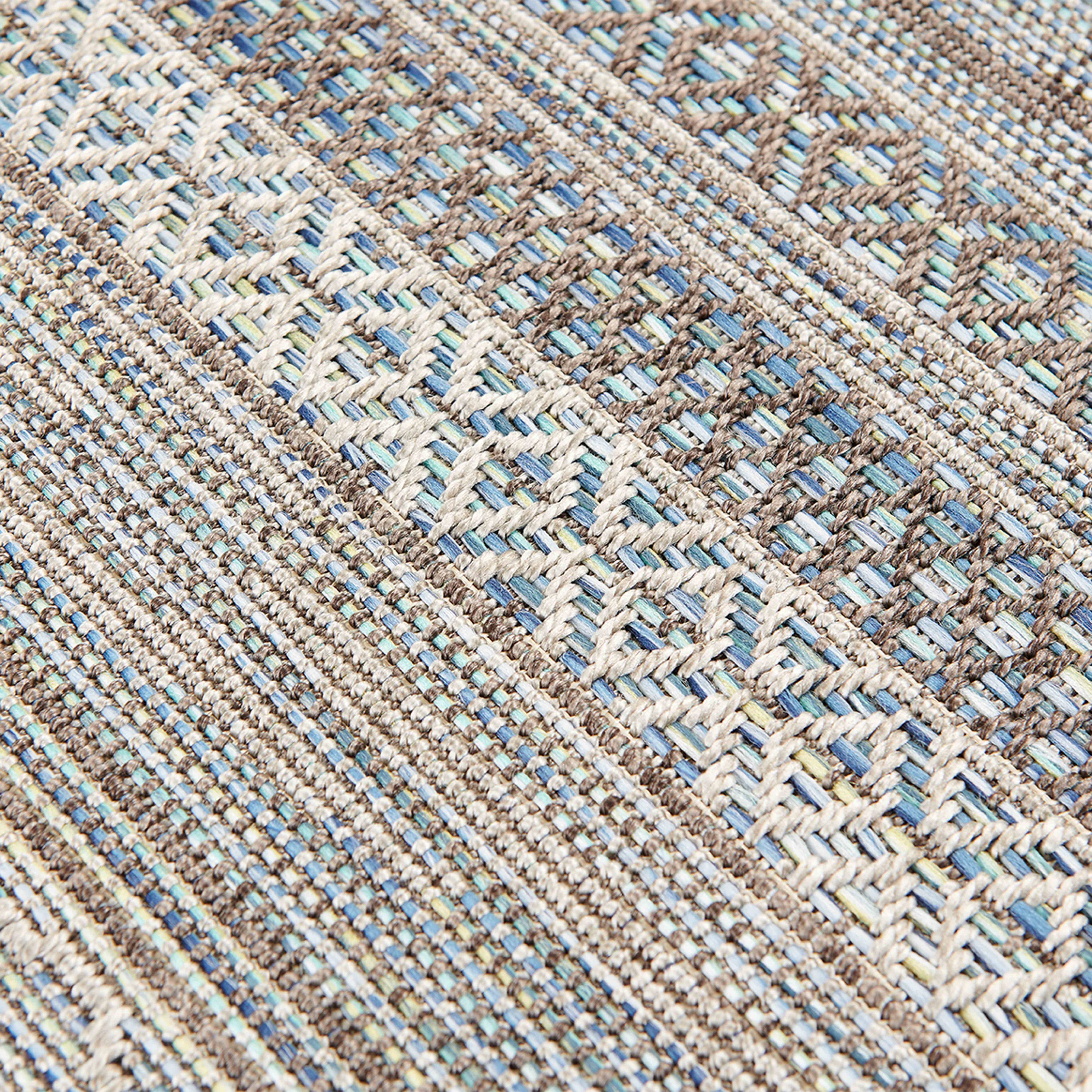 Oviala - Tapis rectangulaire en polypropylène 80x150 cm gris Urda - Oviala - Image 5