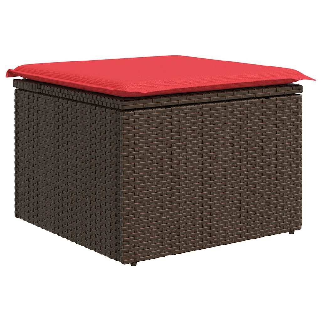Vidaxl - Ensemble de canapé de jardin 7 pcs Marron polyrotin vidaXL 3348320 - Image 5