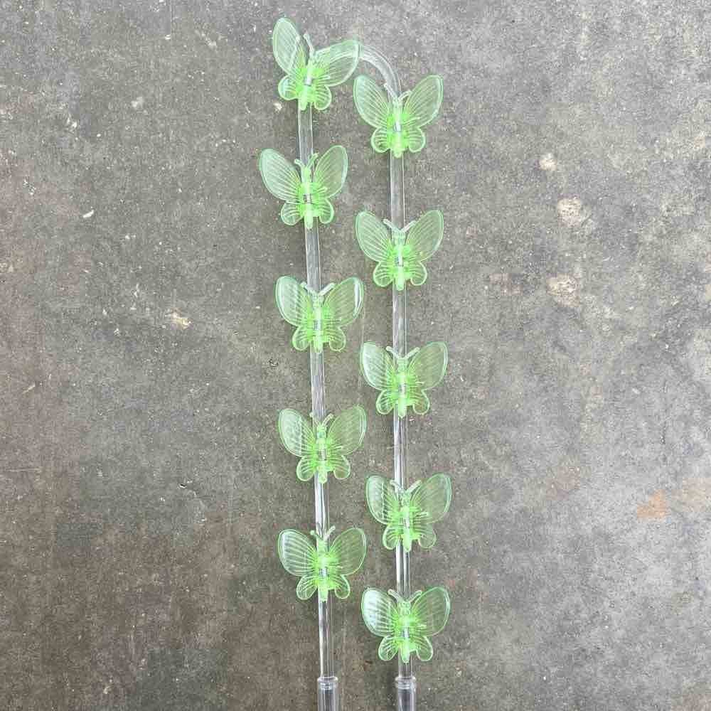 Pinces Papillon pour plante X10 - Pince tuteurage Papillon - Clips de support - Pinces de support pour plantes - Abricot - Image 10