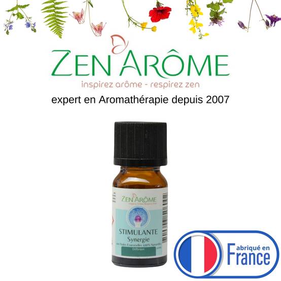 Synergie d'Huiles Essentielles Stimulante – Mélange d'huiles essentielles 100% pures et naturelles – Diffusion – 10ml – Zen'Arôme - Image 1