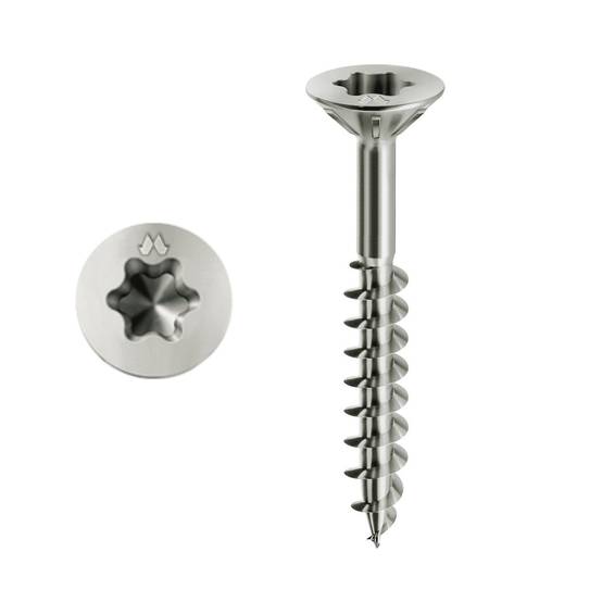 Vis à bois MUSTAD Panelvit - Torx - Ø4x60 mm - Filetage partiel fraisante - Boite de 200 - PFACXP400600C8C - Image 1