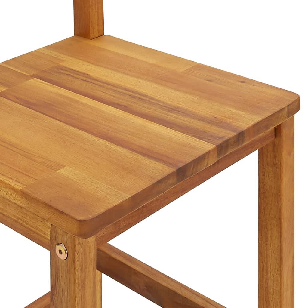 Grand Bar d'Extérieur Couvert 5 Pièces en Acacia Massif Résistant avec Tabourets Hauts Confortables Brun – ComfortXL Outdoor Living - Image 8