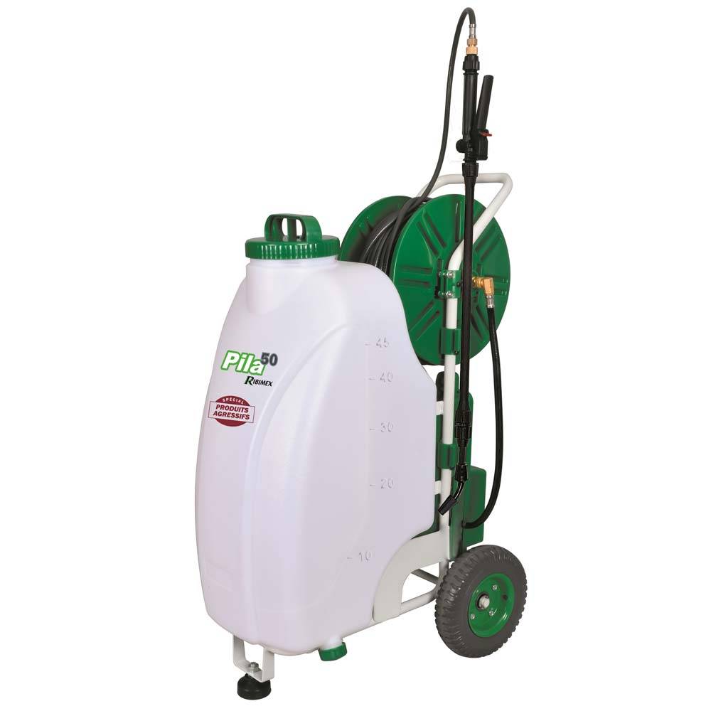 Ribimex - Pulvérisateur électrique 50l PILA50 R-BAT20 20v avec batterie 2amp et câble de charge USB