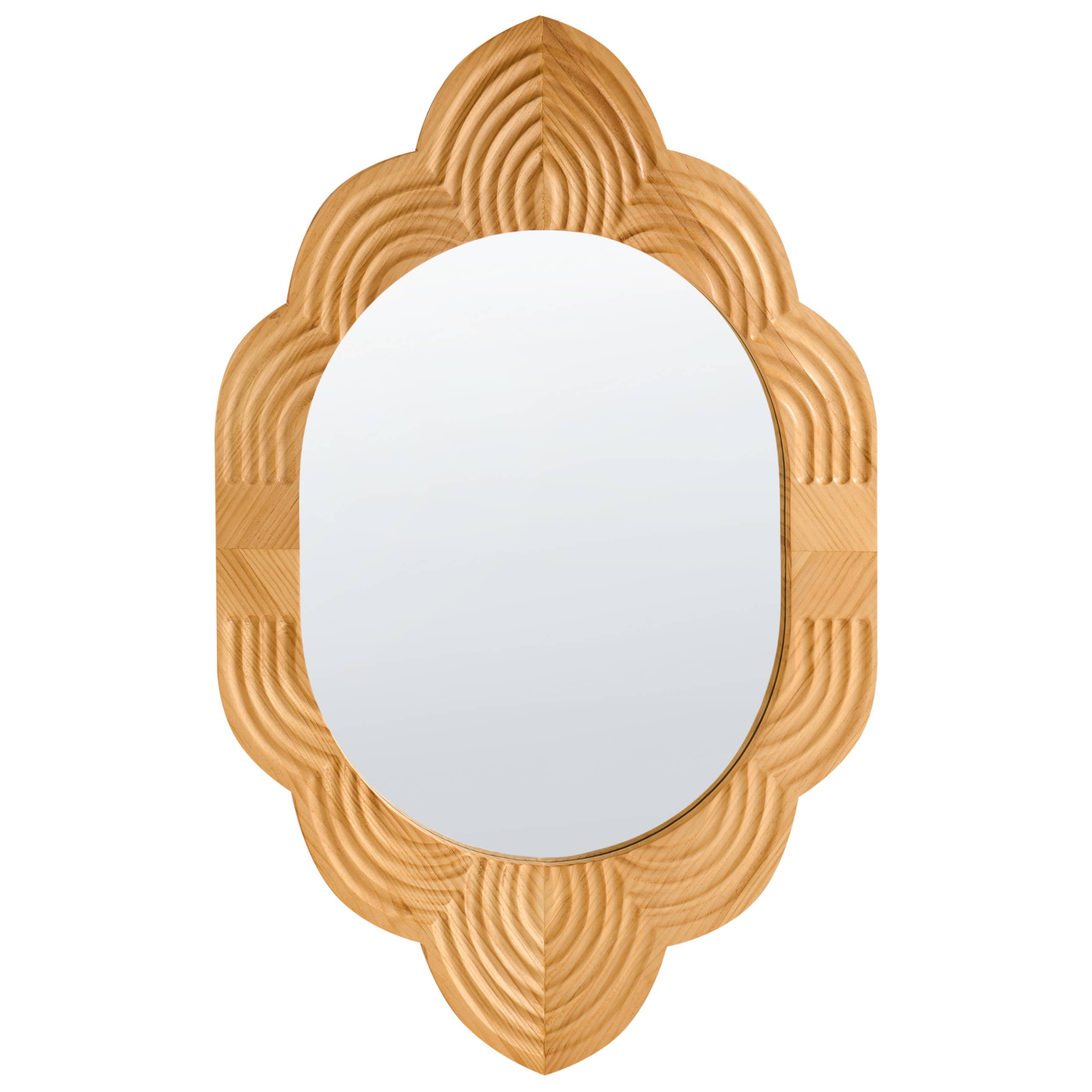 Beliani - Miroir Bois de sapin Marron clair FRESVILLE - Beliani - Image 2