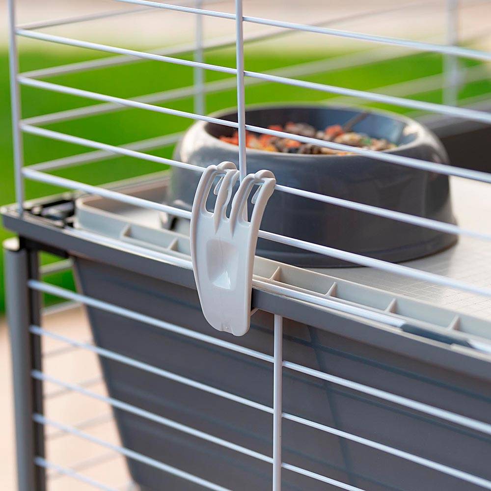 Ferplast - Cage pour Lapins et Petits Animaux BARN 100 DOUBLE, 3 étages, Toit Ouvrant, Accessoires et Adhésifs inclus - Image 7