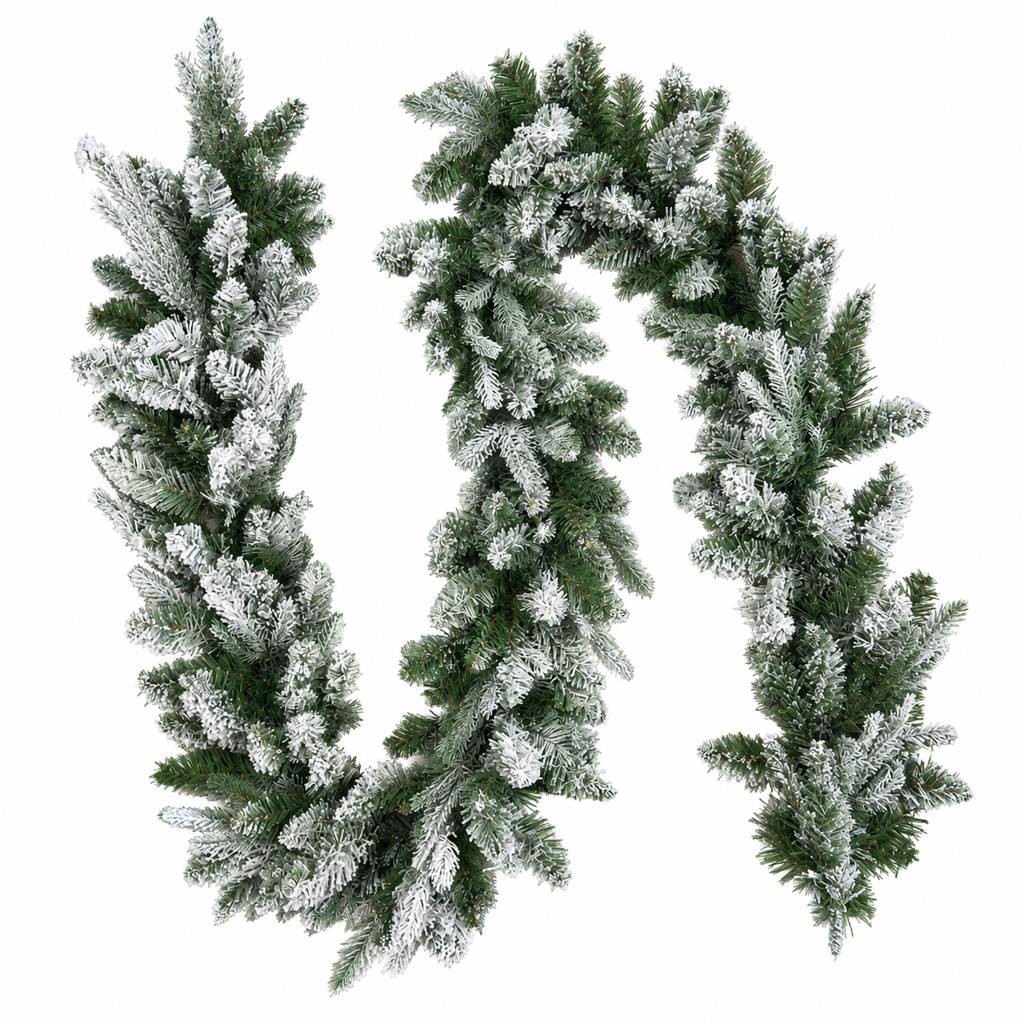 Guirlande de Noël artificielle enneigée 270 cm - Frosted - Little Grove - Image 1