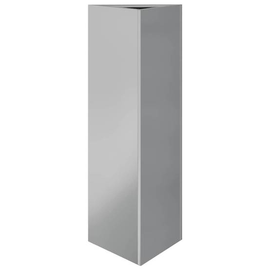 Jardinière triangulaire acier galvanisé gris 30 x 26 x 75 cm - PANGIVO - Image 2