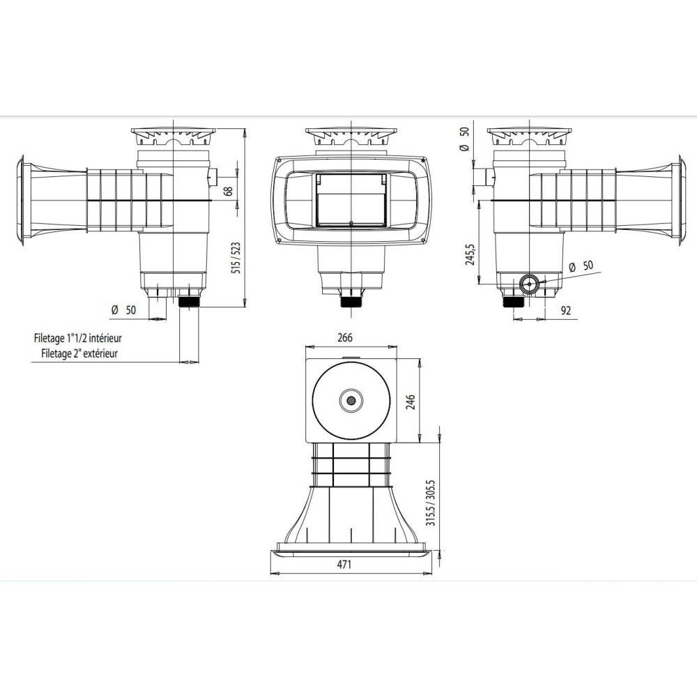 skimmer weltico A400 elegance panneau liner - 93386 - Image 2