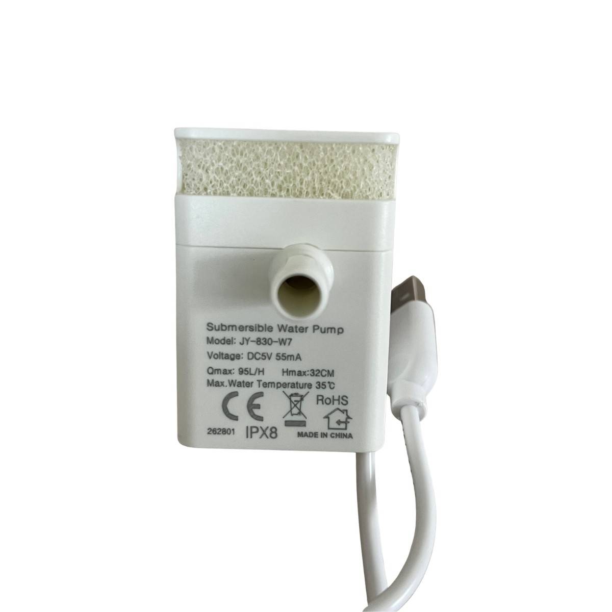 Fontaine à Eau pour Chat et Petit Chien 2L Filtre Pompe USB 40 dB 2 Filtres Inclus Abreuvoir Automatique Nedis - Image 4