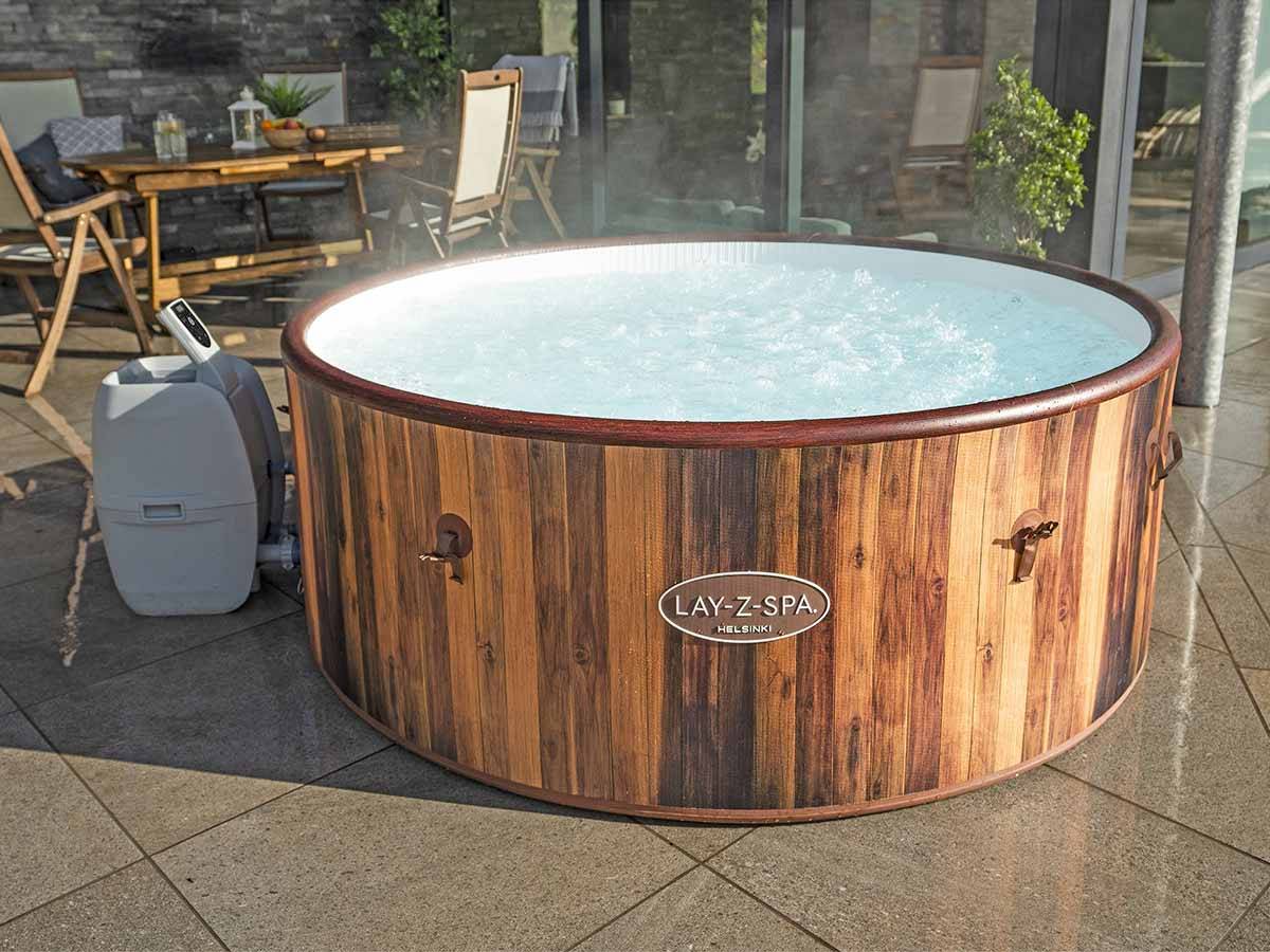 Bestway - Kit spa gonflable Bestway Lay-Z-Spa Helsinki rond Airjet 5/7 places + 2 appuis-tête - Image 4