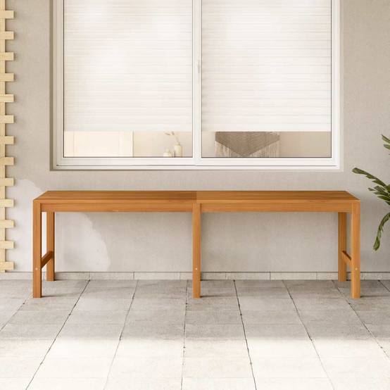 ComfortXL - Banc de jardin bois teck massif patio aménagement polyvalent 150 cm brun - ComfortXL Outdoor Living - Image 3