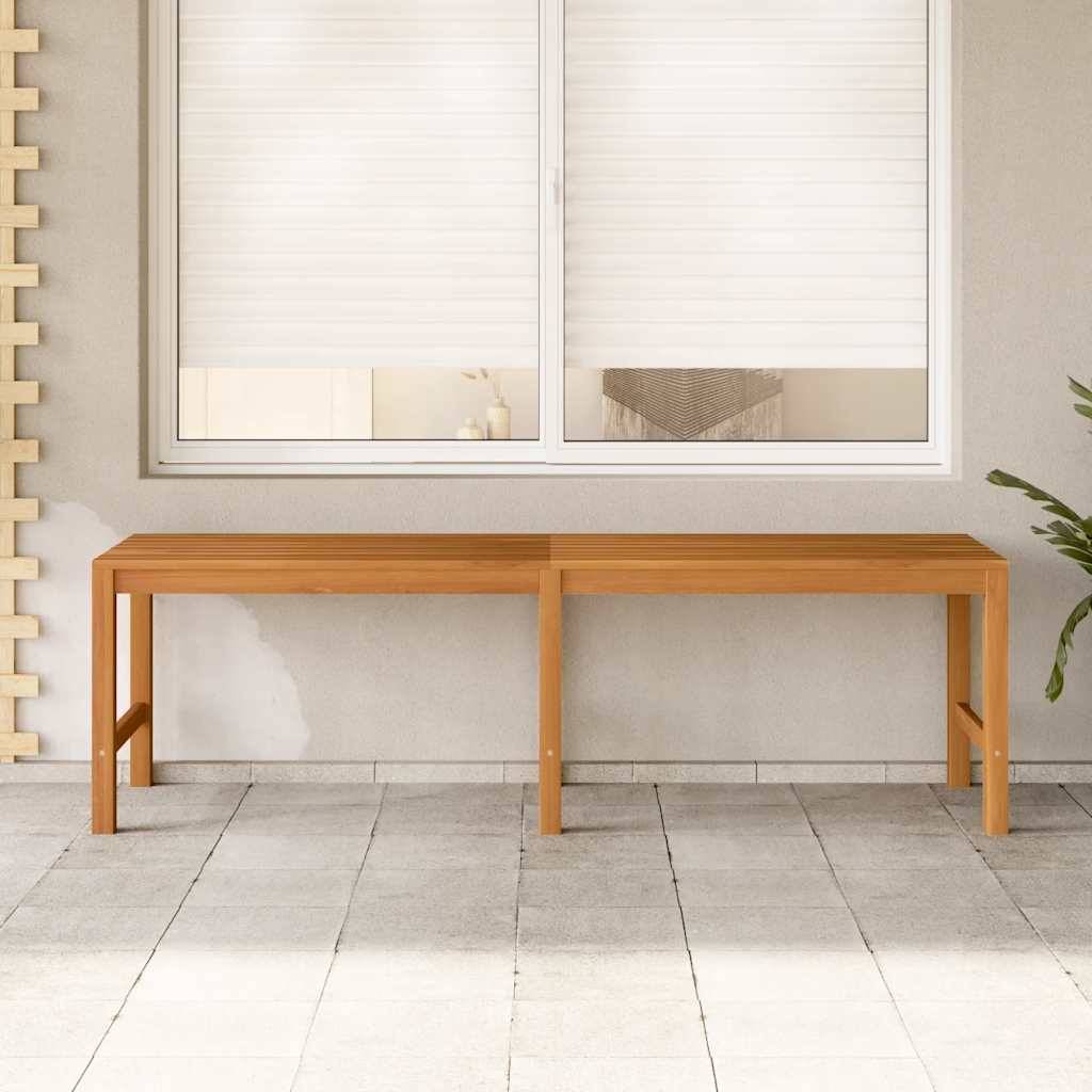 ComfortXL - Banc de jardin bois teck massif patio aménagement polyvalent 150 cm brun - ComfortXL Outdoor Living - Image 3