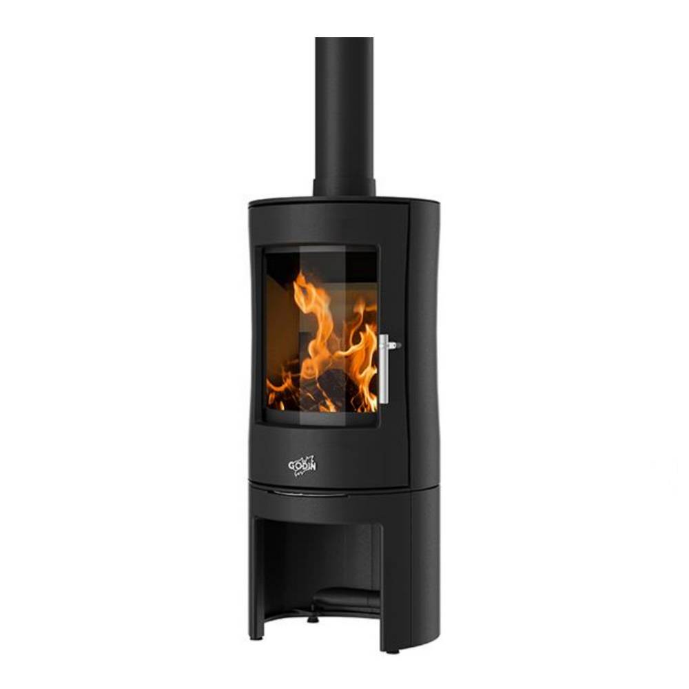 Poêle à bois fonte 8.5kw anthracite 388144ANTH Godin - Image 1