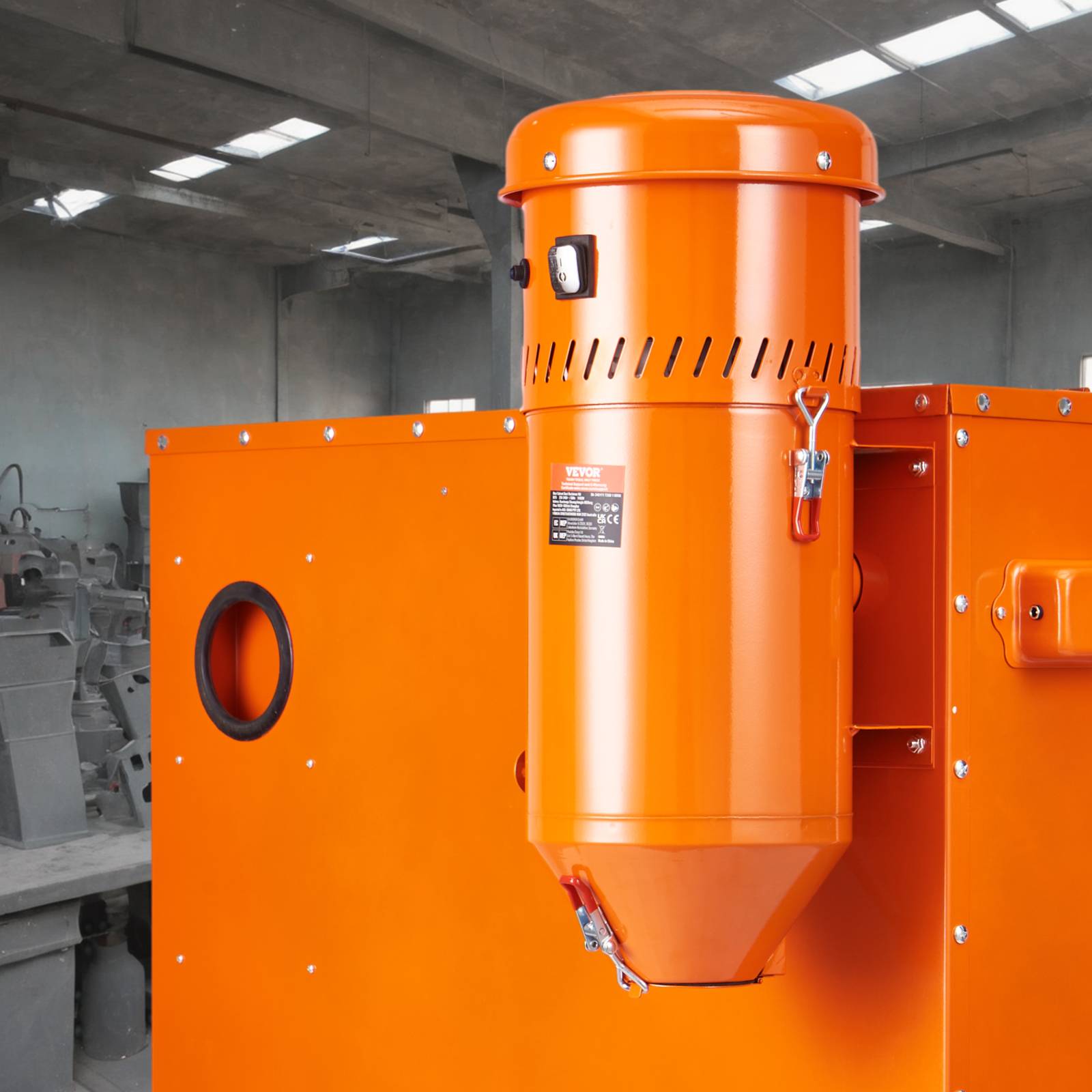 VEVOR Collecteur poussière 1450W, 1.8 gallons, ajustement universel pour armoires de sablage. - Image 8