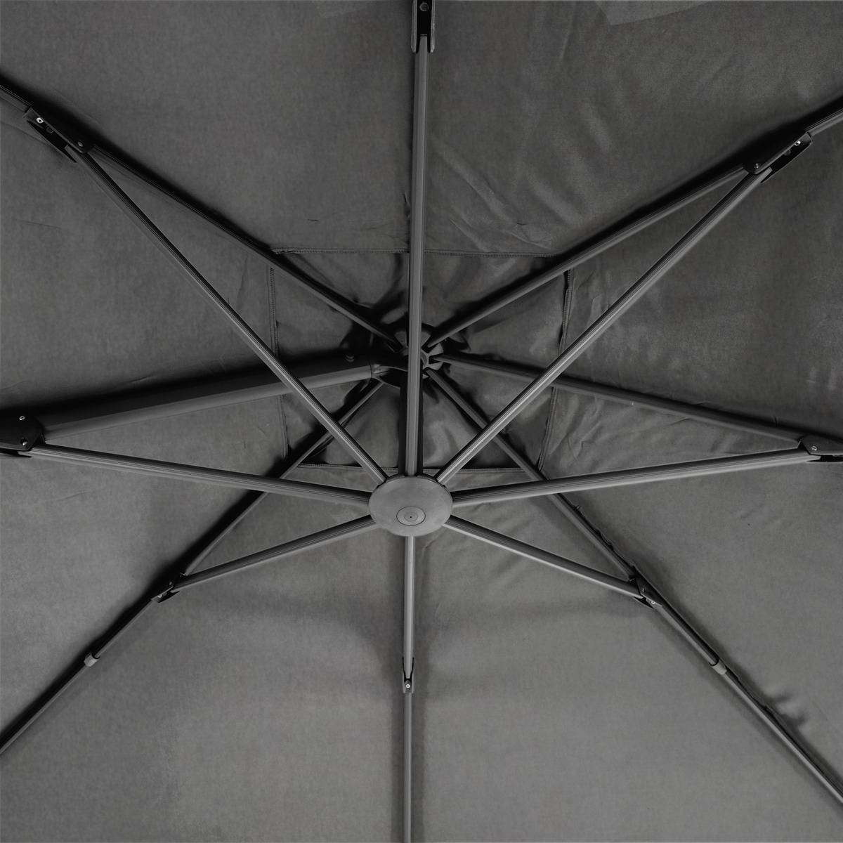 Hesperide - Toile de parasol "Elea" anthracite 4,2x3m en oléfine Hespéride - Image 3
