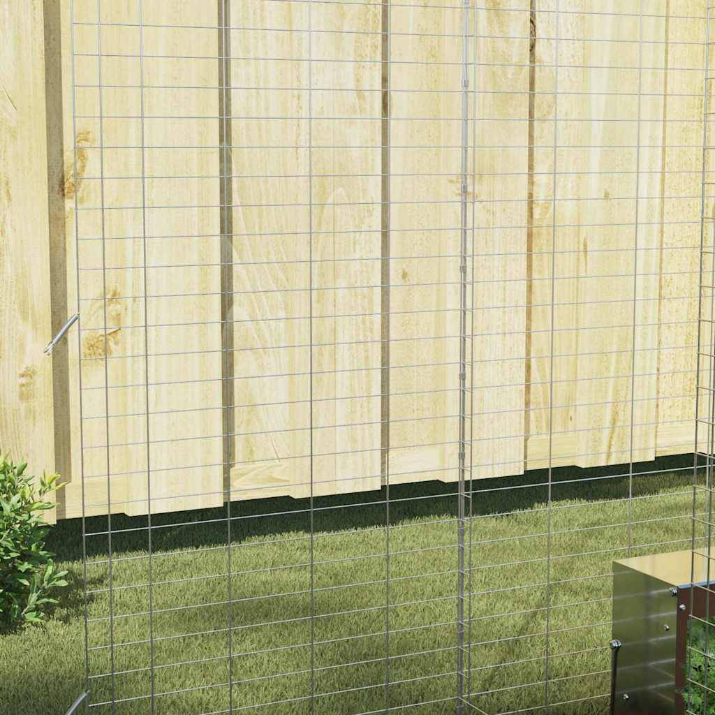 Vidaxl - Cage pour lapins Argenté 300 x 100 x 210 cm Acier galvanisé vidaXL 42019242 - Image 6