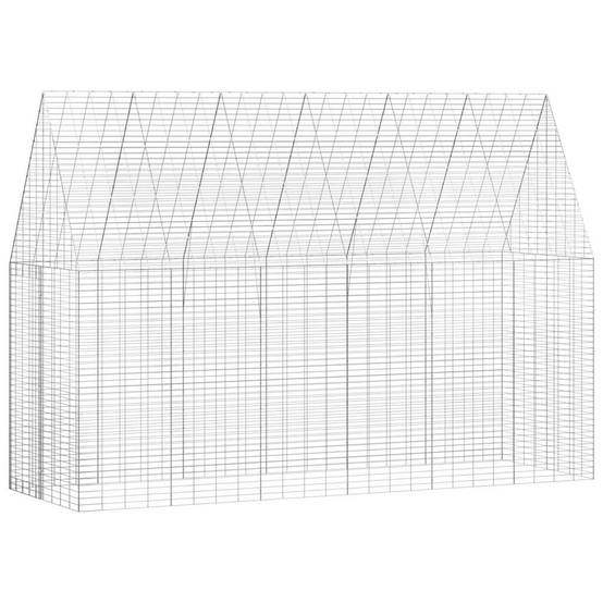 Vidaxl - Cage pour lapins Argenté 300 x 100 x 210 cm Acier galvanisé vidaXL 42019242 - Image 2