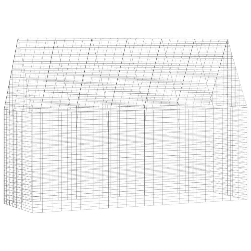 Vidaxl - Cage pour lapins Argenté 300 x 100 x 210 cm Acier galvanisé vidaXL 42019242 - Image 2