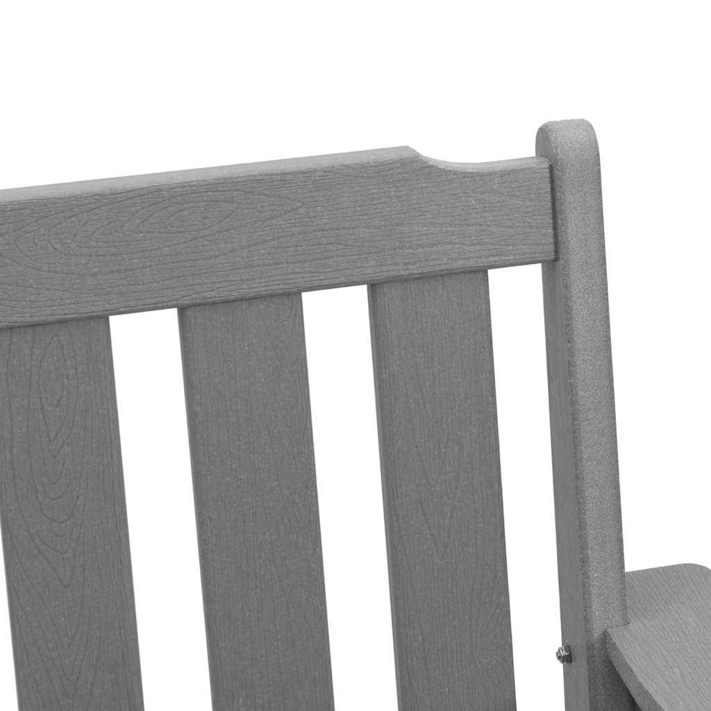 PANGIVO - Chaise de jardin HDPE Gris Clair 65,5 x 59 x 88 cm (2 pcs) - PANGIVO - Image 9