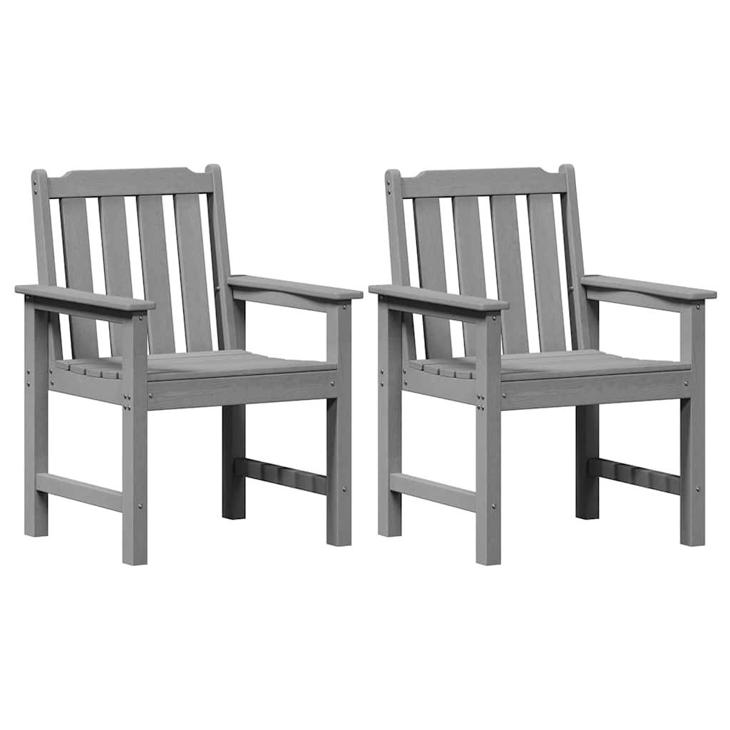 PANGIVO - Chaise de jardin HDPE Gris Clair 65,5 x 59 x 88 cm (2 pcs) - PANGIVO - Image 2