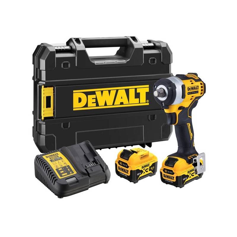 Boulonneuse 1/2 XR 12V brushless 339NM - DEWALT - avec 2 batteries 5Ah - chargeur - TSTAK - DCF901P2-QW - Image 1