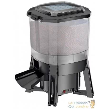 Distributeur de Nourriture Solaire Bassin 6L | Autonome & Programmable