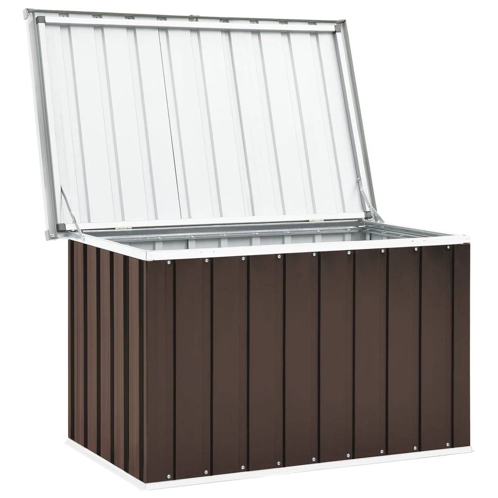 Helloshop26 - Coffre boîte meuble de jardin rangement 109 x 67 x 65 cm marron - Image 4