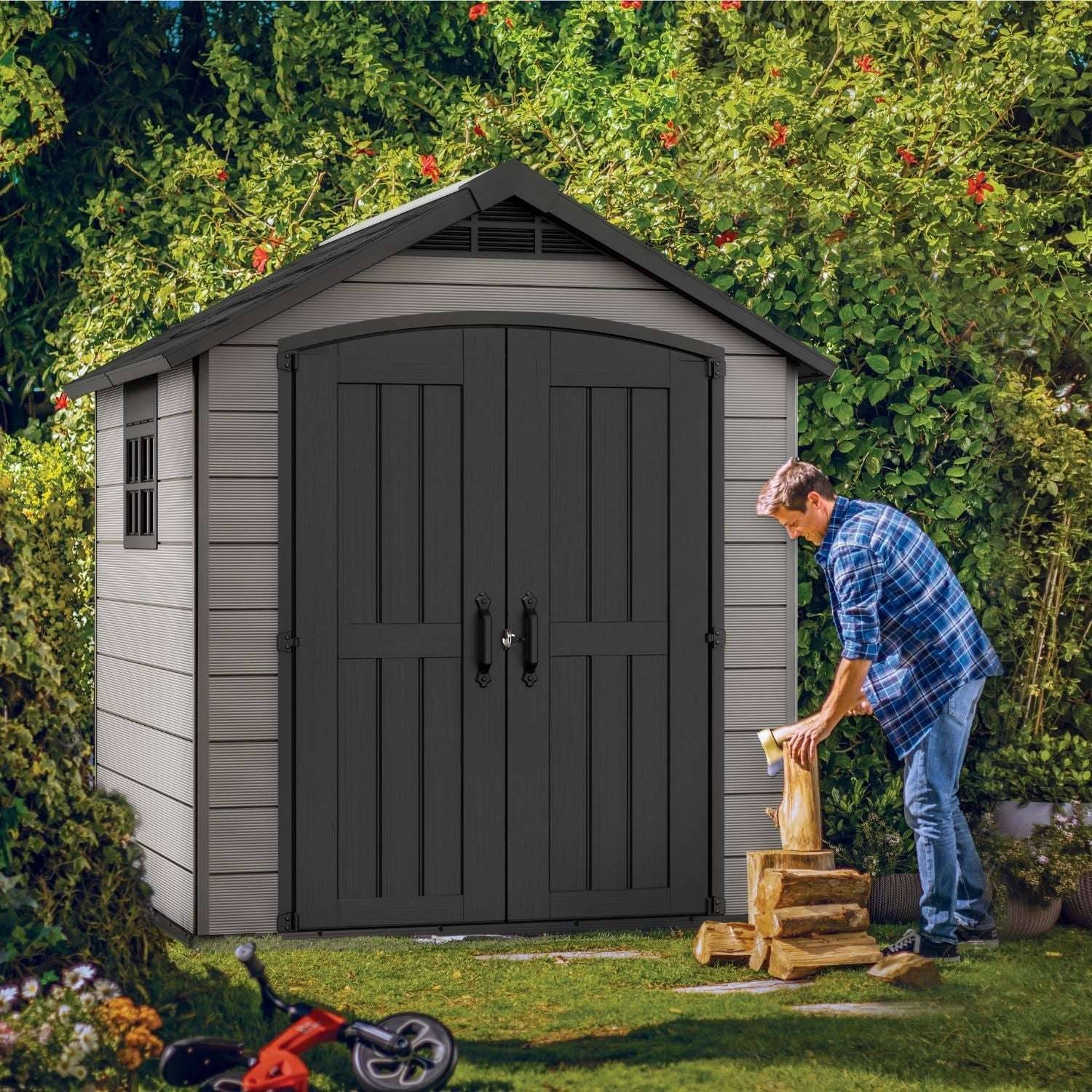 Keter - Abri de jardin 4,5m² PREMIER 757 Gris Keter - Image 3