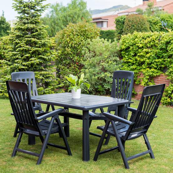 Set 2 sillas con brazos multiposiciones exterior blanco BLANES garbar - Image 5