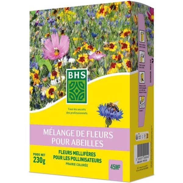 BHS - Mélange de fleurs pour abeilles - BHS - 230 g - 26 variétés de fleurs annuelles - Image 1