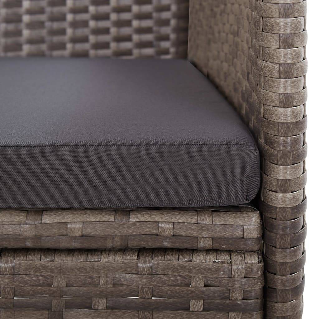 ComfortXL - Salon de Jardin 2 Personnes Inclinable Bois et Résine Tressée Gris – ComfortXL Outdoor Living - Image 7