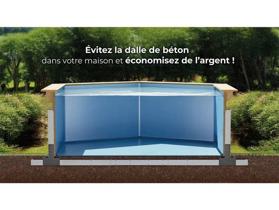 Gré - Piscine en bois traité City L 2 x l 2 m - Image 6