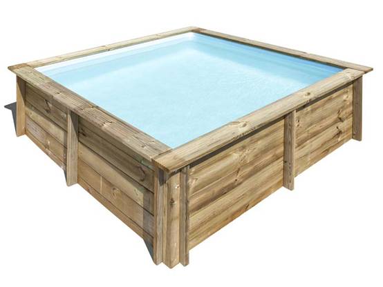 Gré - Piscine en bois traité City L 2 x l 2 m - Image 4