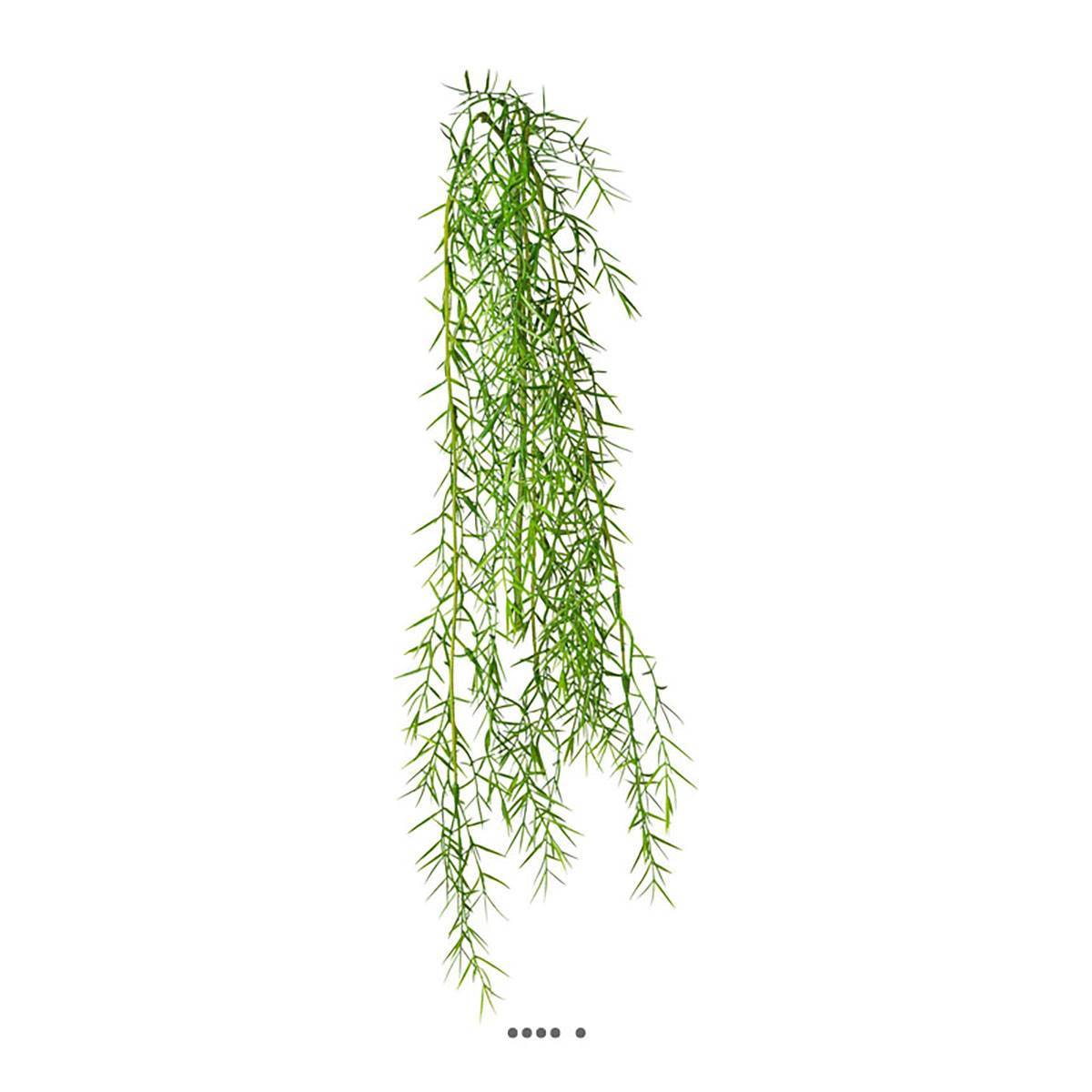 Chute d'asparagus artificiel L 100 cm D 17 cm 3 ramures - Image 2