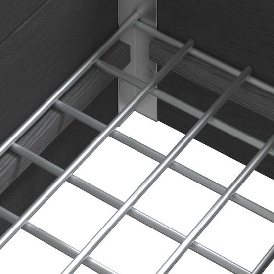 ComfortXL - Bac de Jardin Surélevé WPC Gris pour Extérieur Grille Amovible 100x30cm - ComfortXL Outdoor Living - Image 7